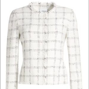 Akris Punto Ivory Checkered Blazer
